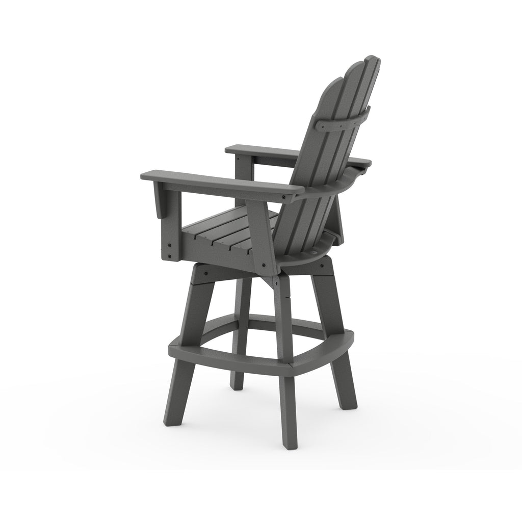 Vineyard Curveback Adirondack Swivel Bar Chair