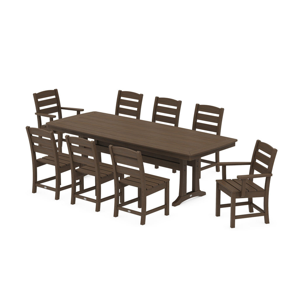 Lakeside 9-Piece Dining Set with Trestle Legs