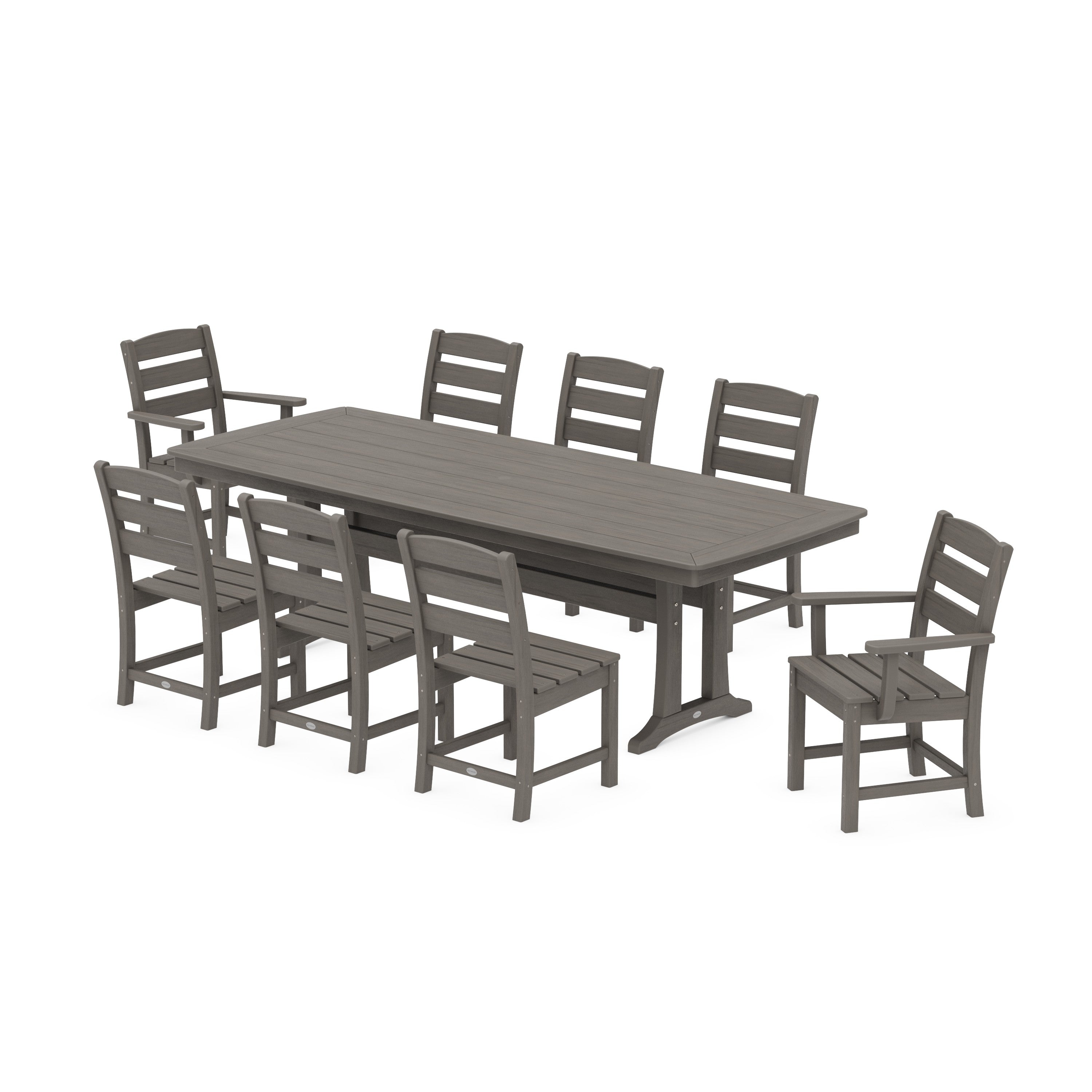 Lakeside 9-Piece Dining Set with Trestle Legs