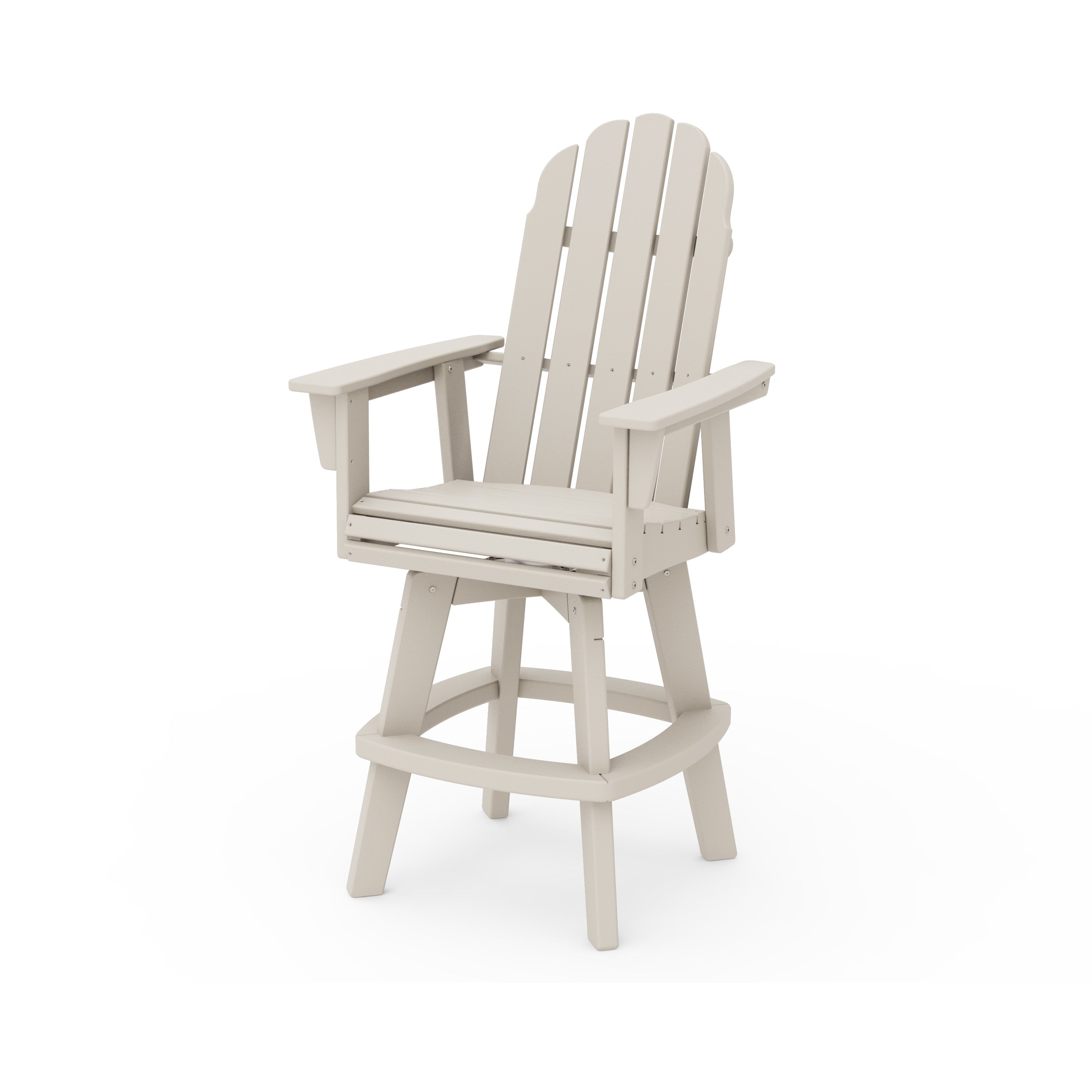 Vineyard Curveback Adirondack Swivel Bar Chair