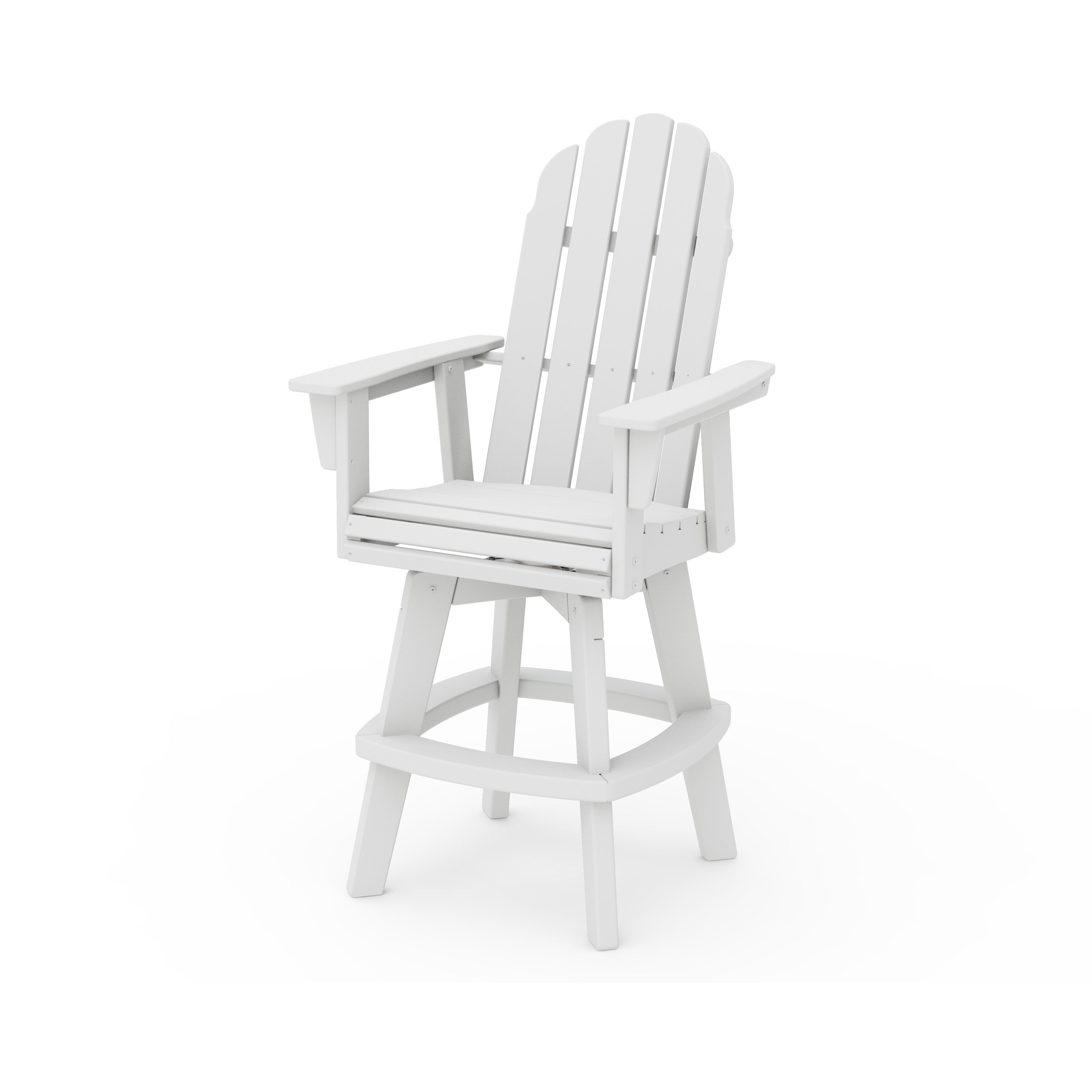 Vineyard Curveback Adirondack Swivel Bar Chair