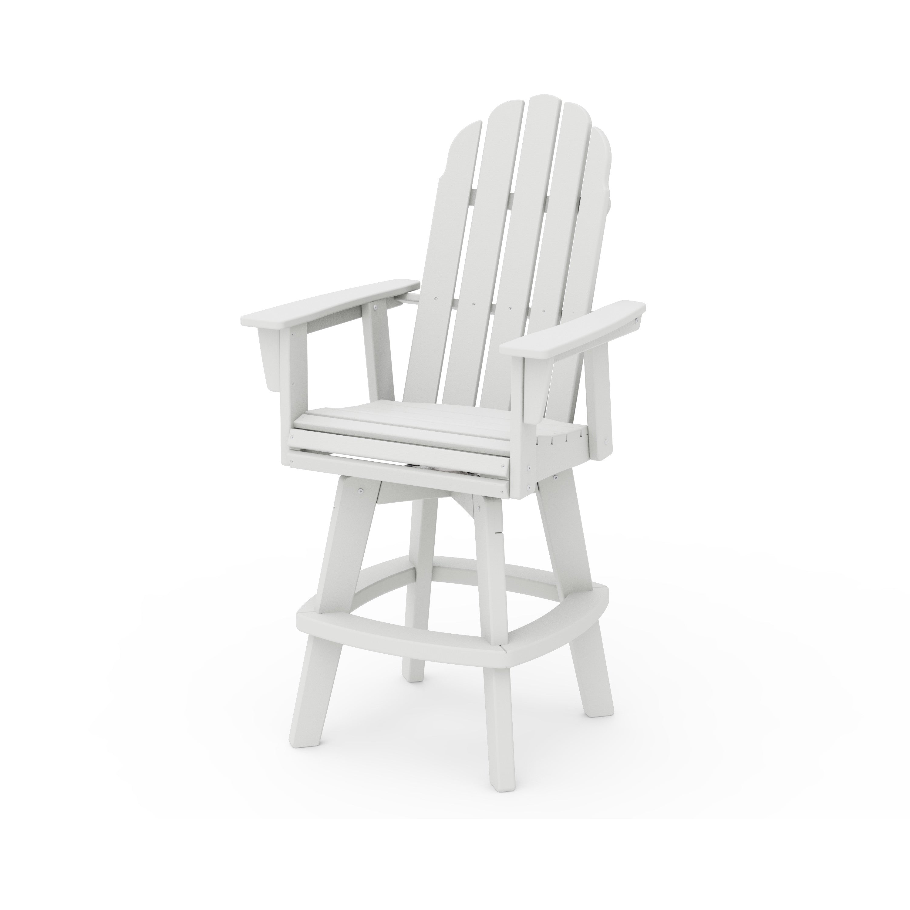 Vineyard Curveback Adirondack Swivel Bar Chair